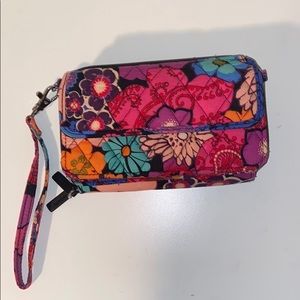 vera bradley wristlet wallet crossbody purse
